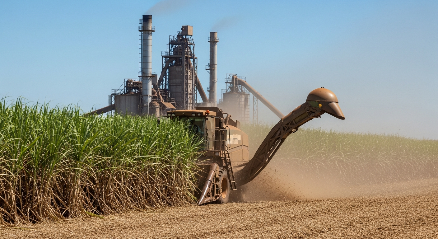Brazil’s Center-South Sugar Harvest Accelerates 24/7; Near-Record Crush Drives Ethanol Pivot
